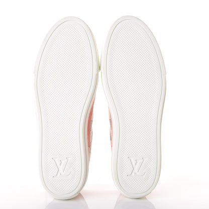 Louis Vuitton Damier Azur Stellar Sneakers 37 Rose Ballerine 6 of 10