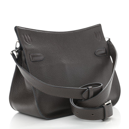 Hermes Taurillon Clemence Jypsiere 28 Chocolate 3 of 11