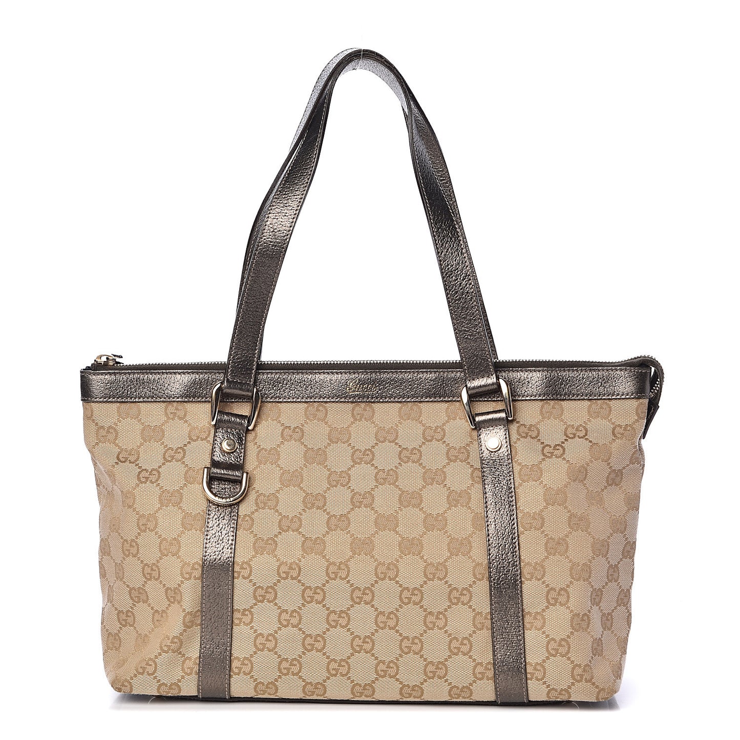 Monogram Medium Abbey Tote Metallic