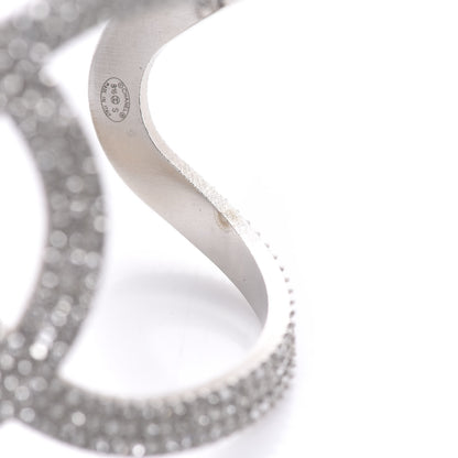 Chanel Crystal CC Cuff Silver 4 of 6