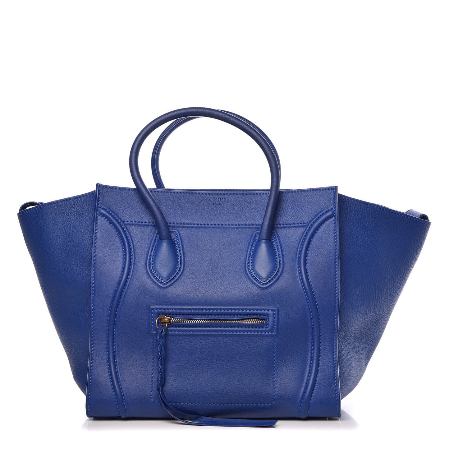 Supple Calfskin Medium Phantom Luggage Royal Blue