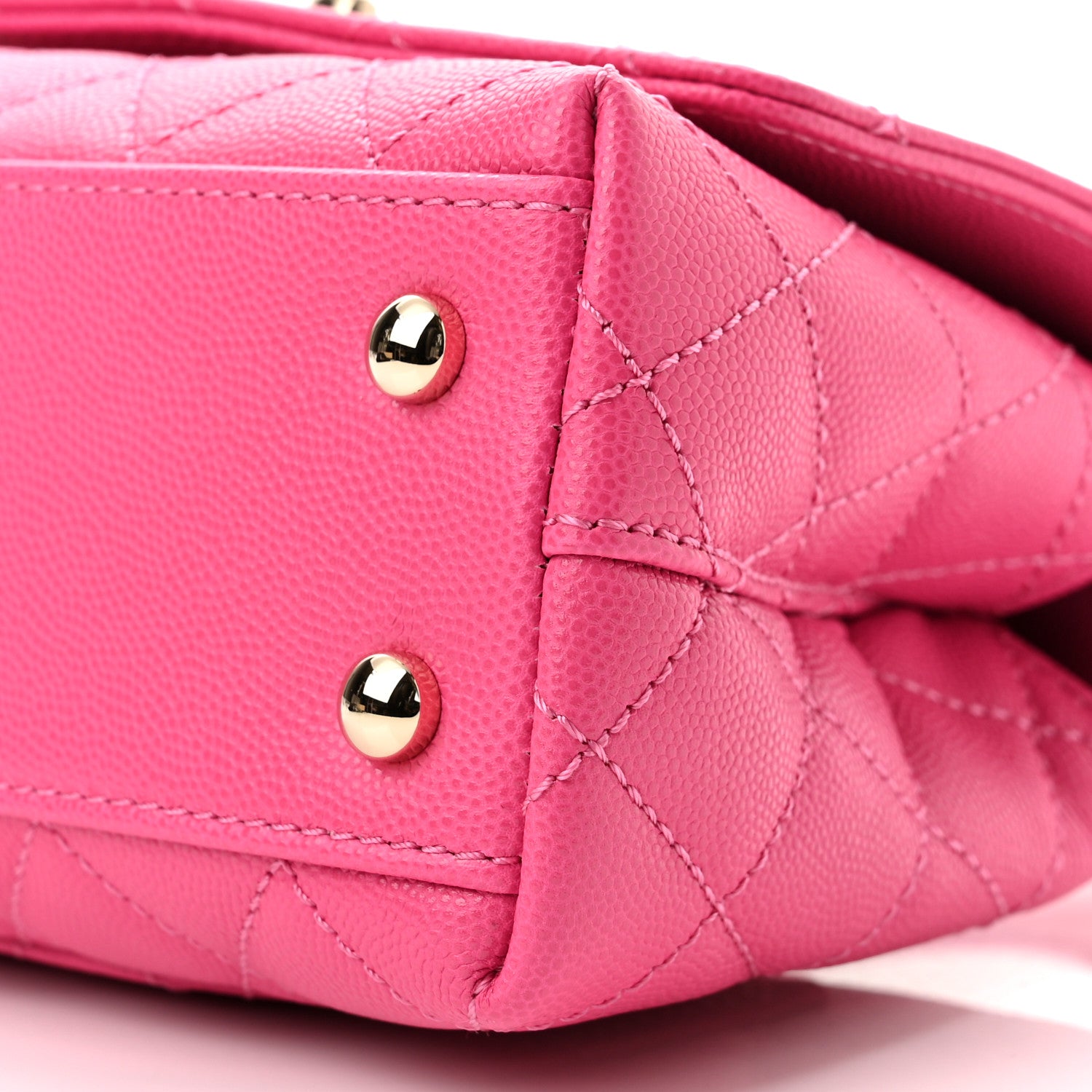 Chanel Caviar Quilted Extra Mini Coco Handle Flap Rose 10 of 10