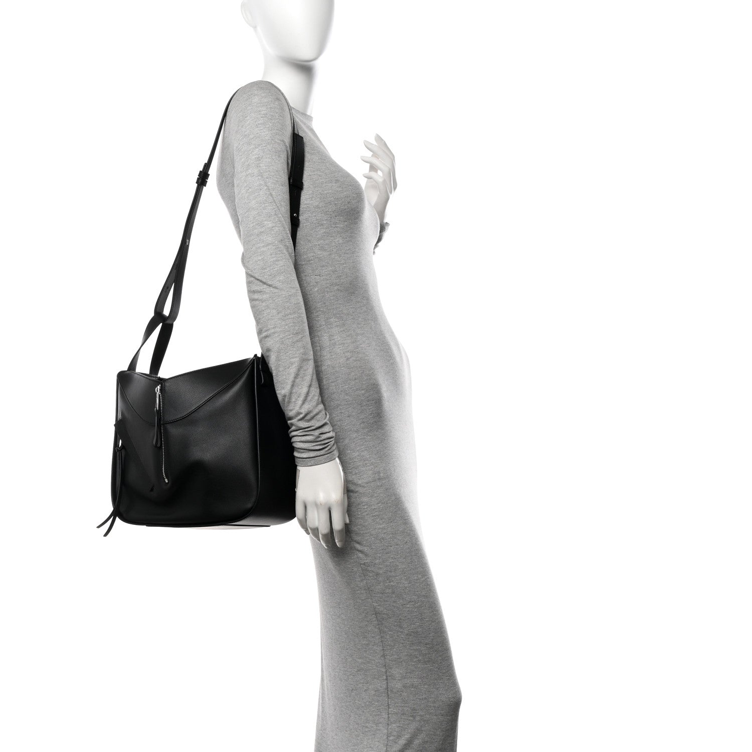 Loewe Calfskin Small Hammock Shoulder Bag Black 2 of 12