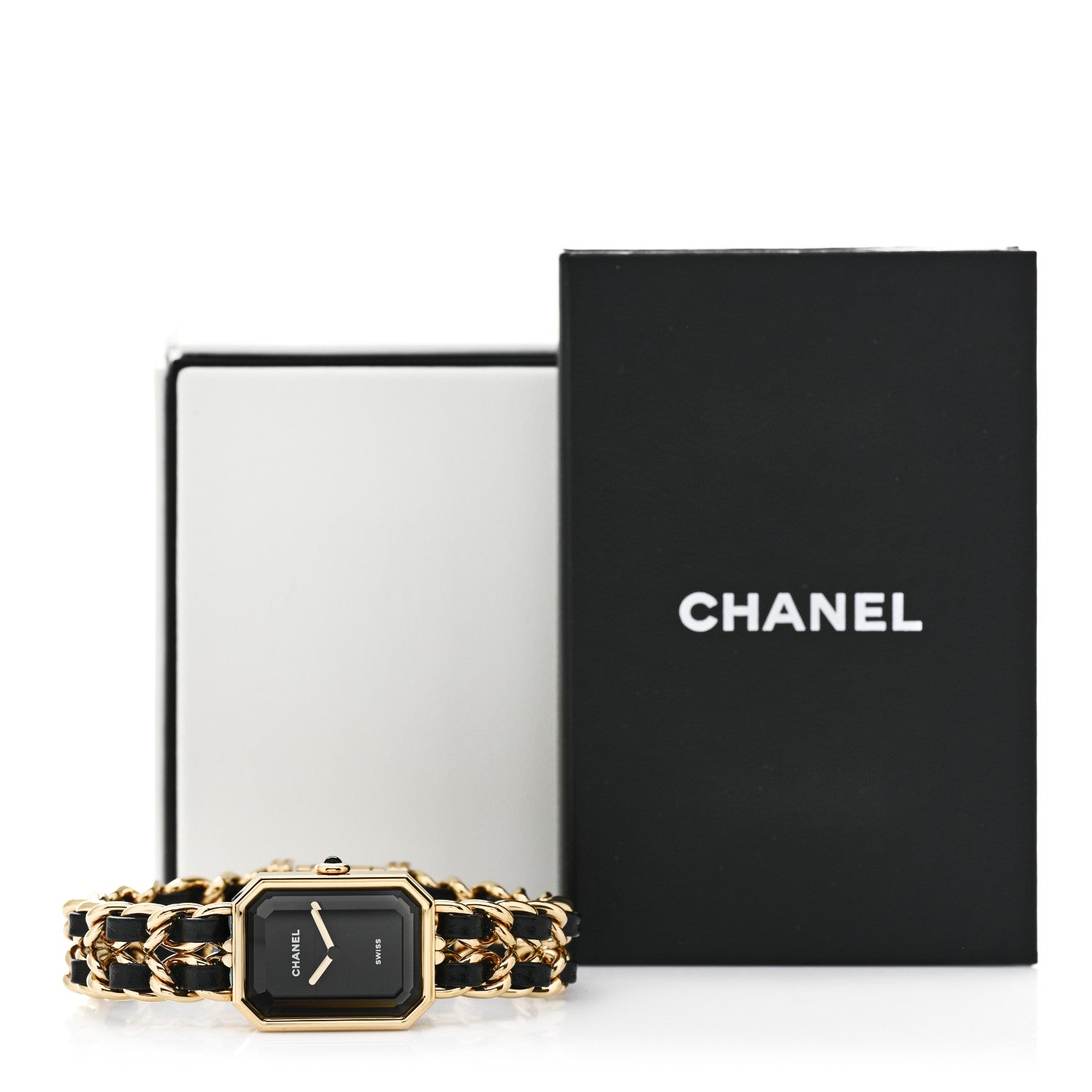 Chanel Stainless Steel Lambskin 20mm Chain Premiere Quartz Watch Gold M 5 of 5