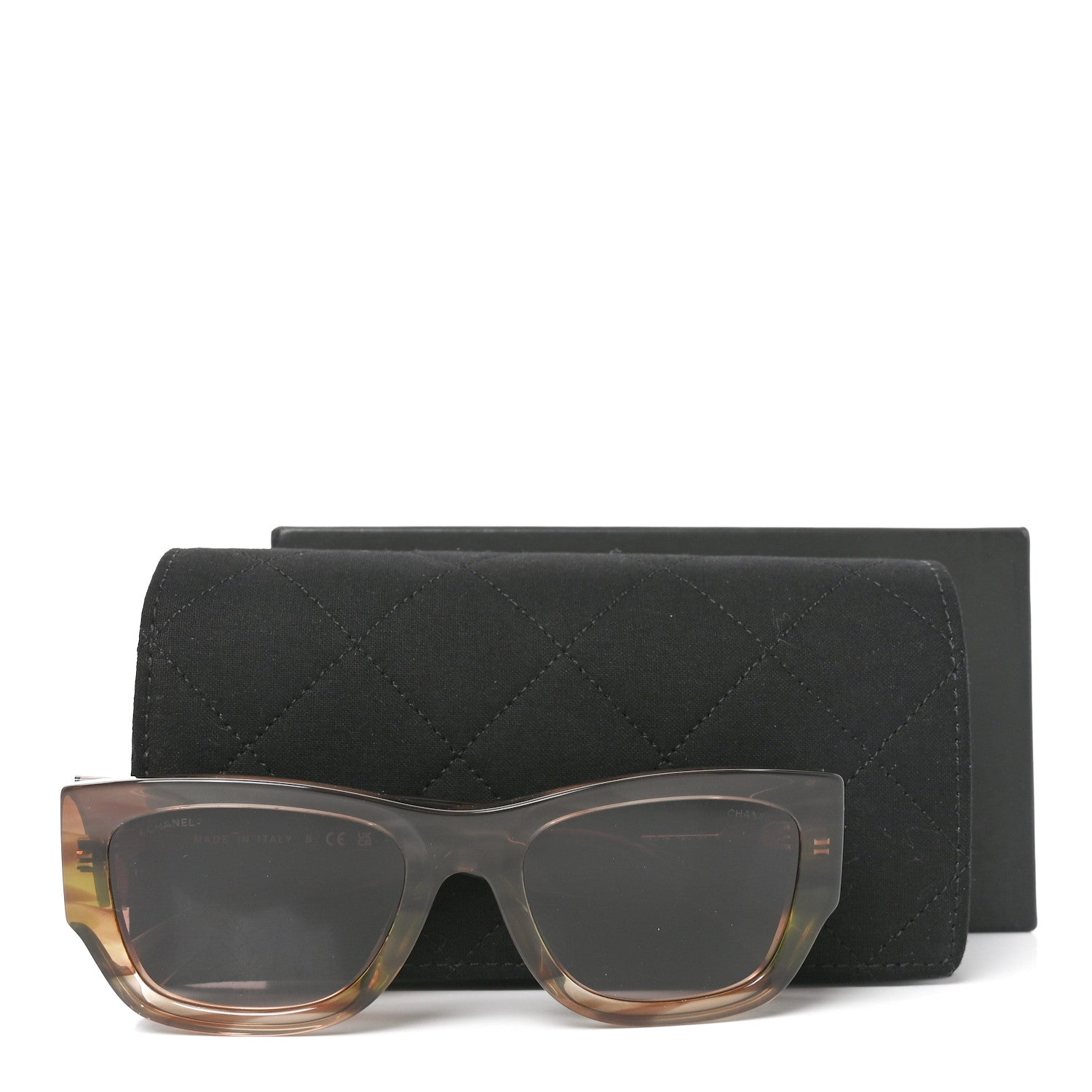Chanel Acetate Rectangle Sunglasses 5507-A Brown Orange 7 of 7