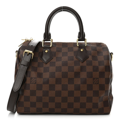 Louis Vuitton Damier Ebene Speedy Bandouliere 25 1 of 10