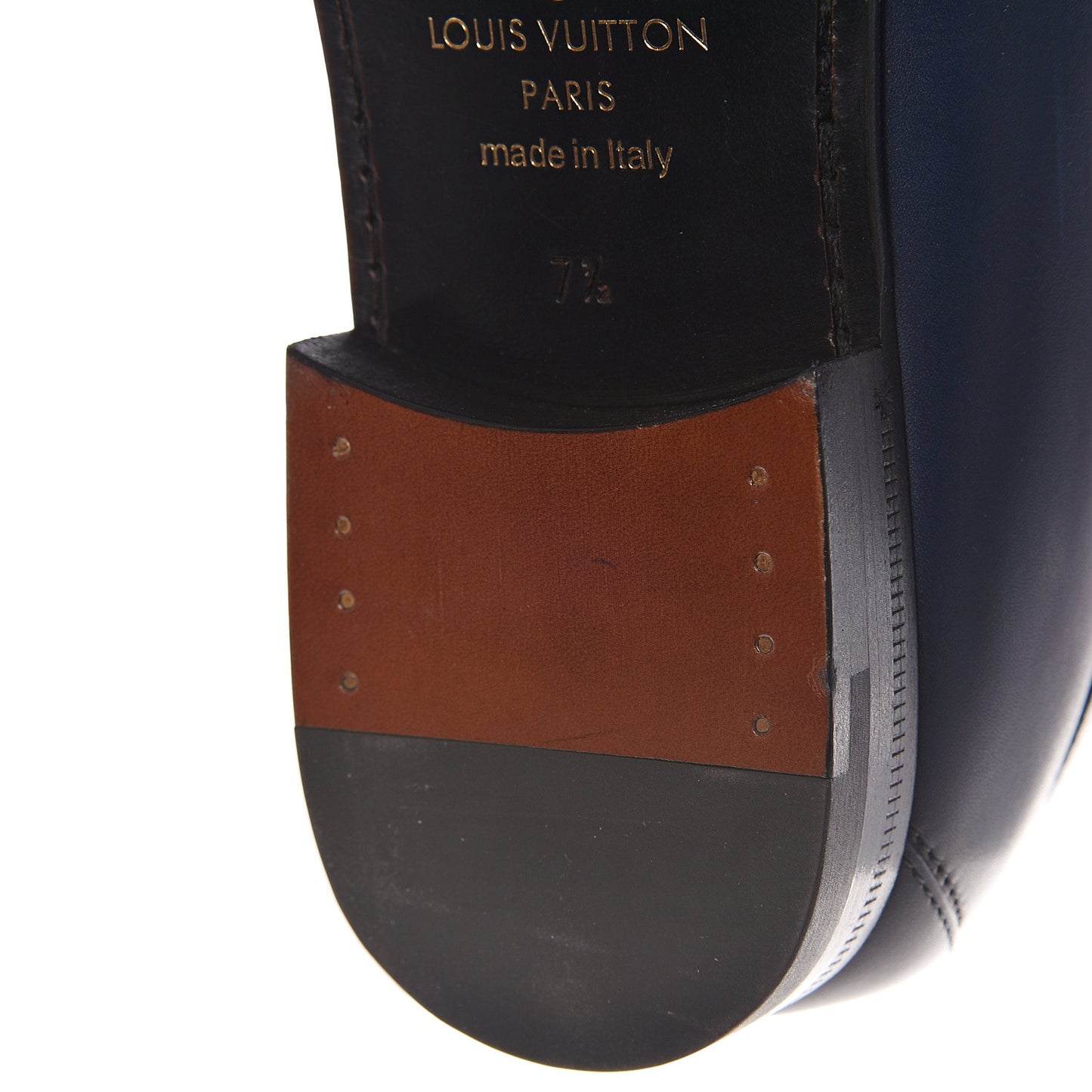 Calfskin Mens Montaigne Loafers 7.5 Blue