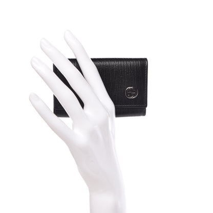 Gucci Calfskin Interlocking G 6 Key Holder Black 2 of 8