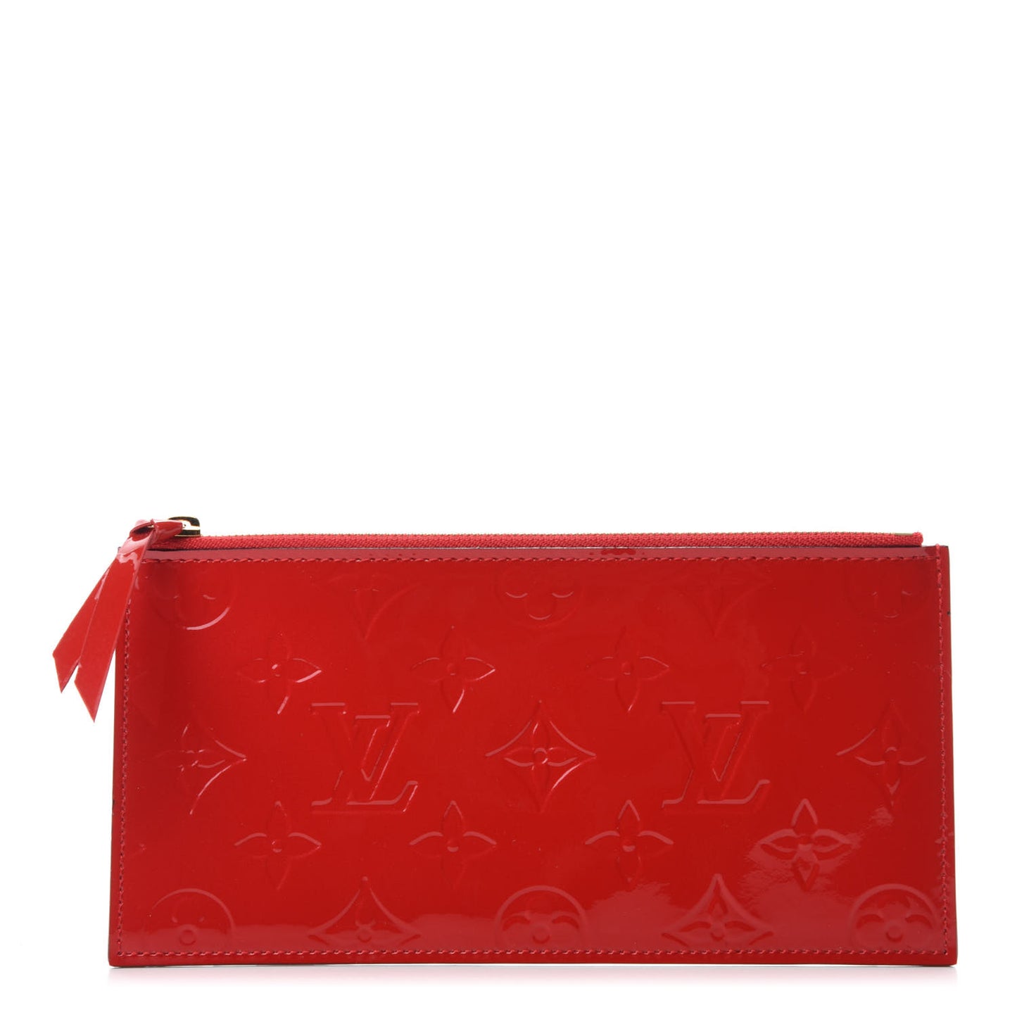 Vernis Felicie Chain Wallet Zippered Insert Cherry