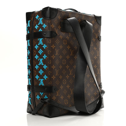 Louis Vuitton Monogram Tuffetage Soft Trunk Backpack PM Turquoise 4 of 13