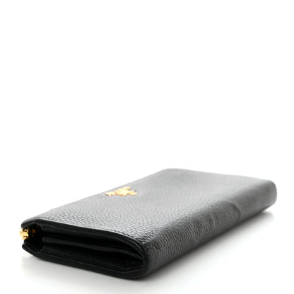 Prada Vitello Move Half Zip Wallet Black 4 of 8