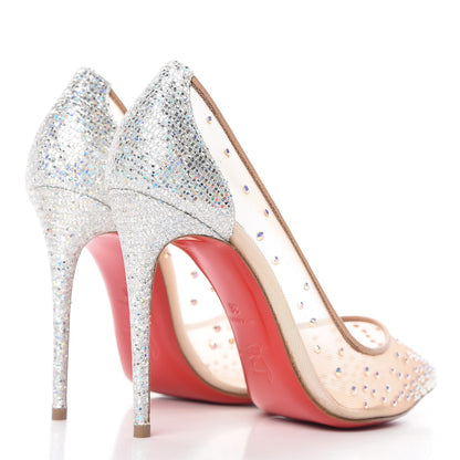 Christian Louboutin Crystal Strass Follies 100 Pumps 36 Crystal 4 of 9