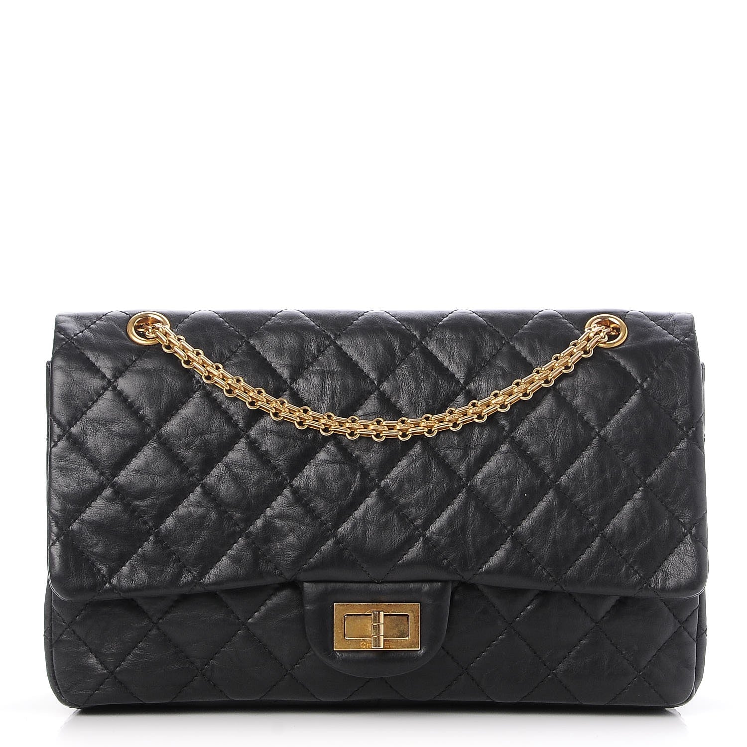 Chanel Aged Calfskin Quilted 2.55 Reissue 227 Flap Black 1 of 8