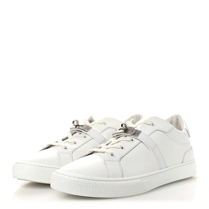 Hermes Calfskin Mens Day Sneakers 44 White 4 of 12