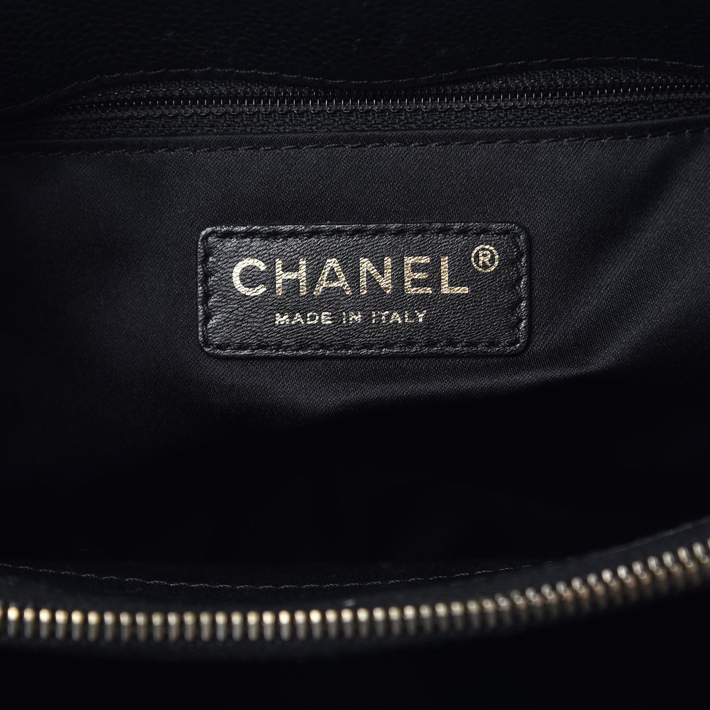 Caviar Quilted Grand Shopping Tote GST Black