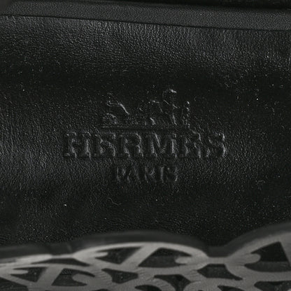 Hermes Calfskin Chaine d'Ancre Meli Ballet Flats 38 Black 7 of 9