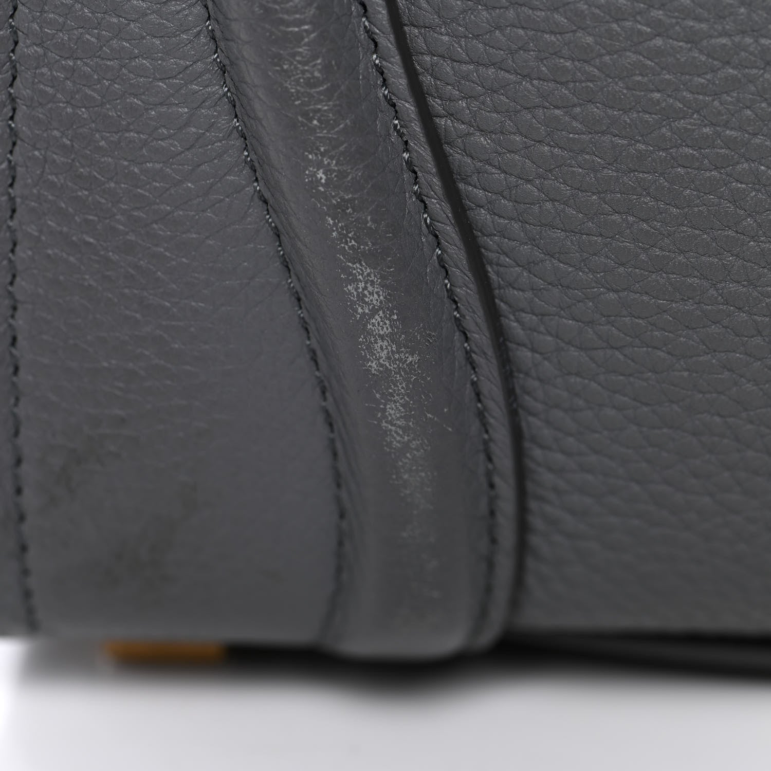 Celine Baby Drummed Calfskin Micro Luggage Kohl 13 of 19