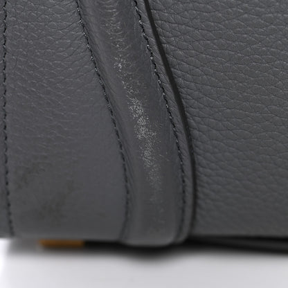 Celine Baby Drummed Calfskin Micro Luggage Kohl 13 of 19