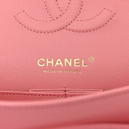 Chanel Lambskin Quilted Medium Double Flap Rose Pink 7 of 11