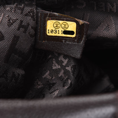 Chanel Caviar Square Stitched Large Satchel Dark Brown 7 of 15