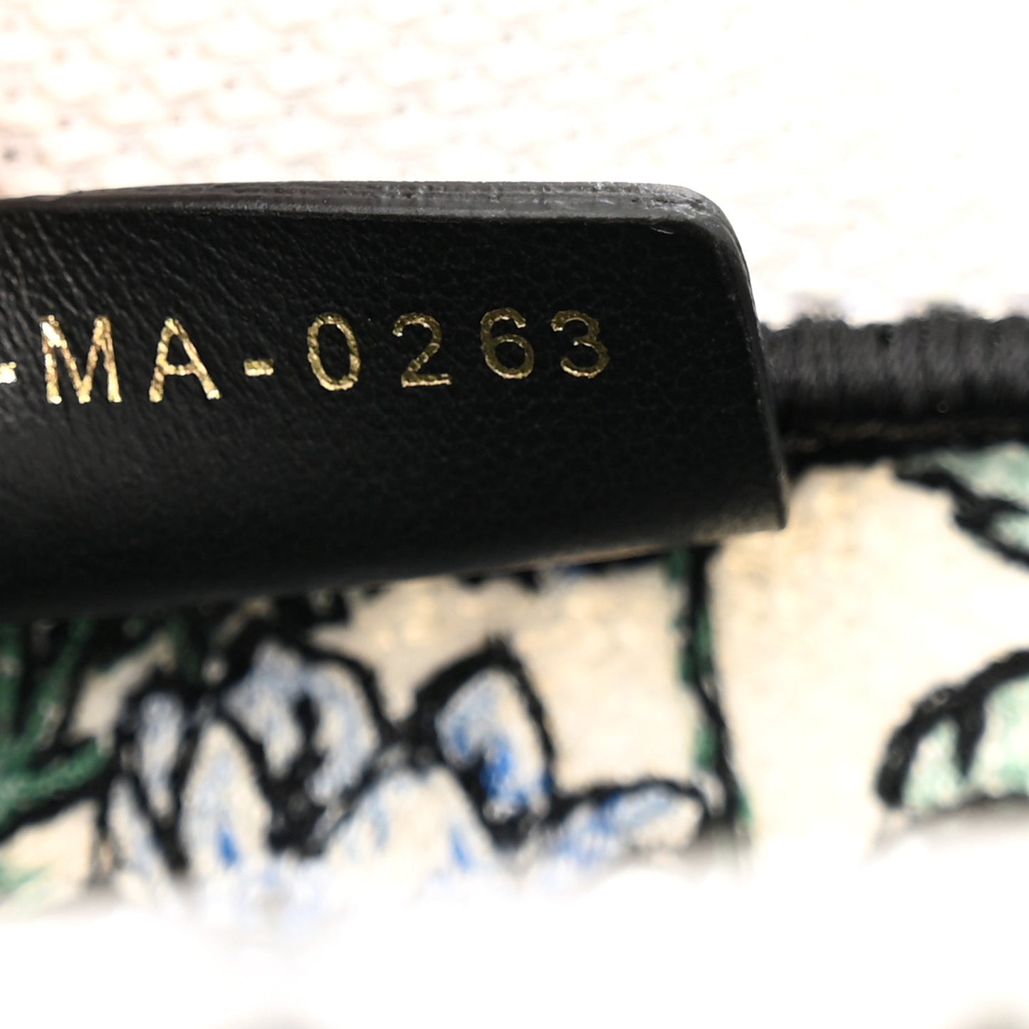 Canvas Embroidered Small Flowers Book Tote Blue