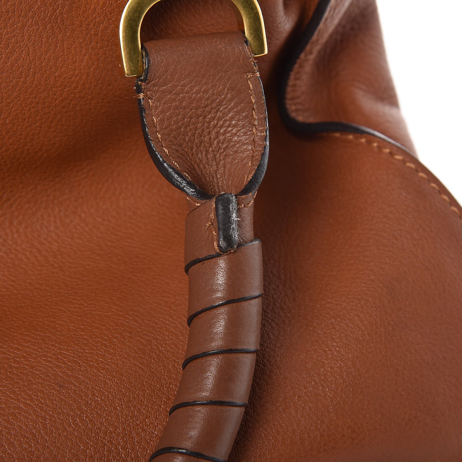 Chloe Calfskin Medium Marcie Satchel Tan 11 of 15