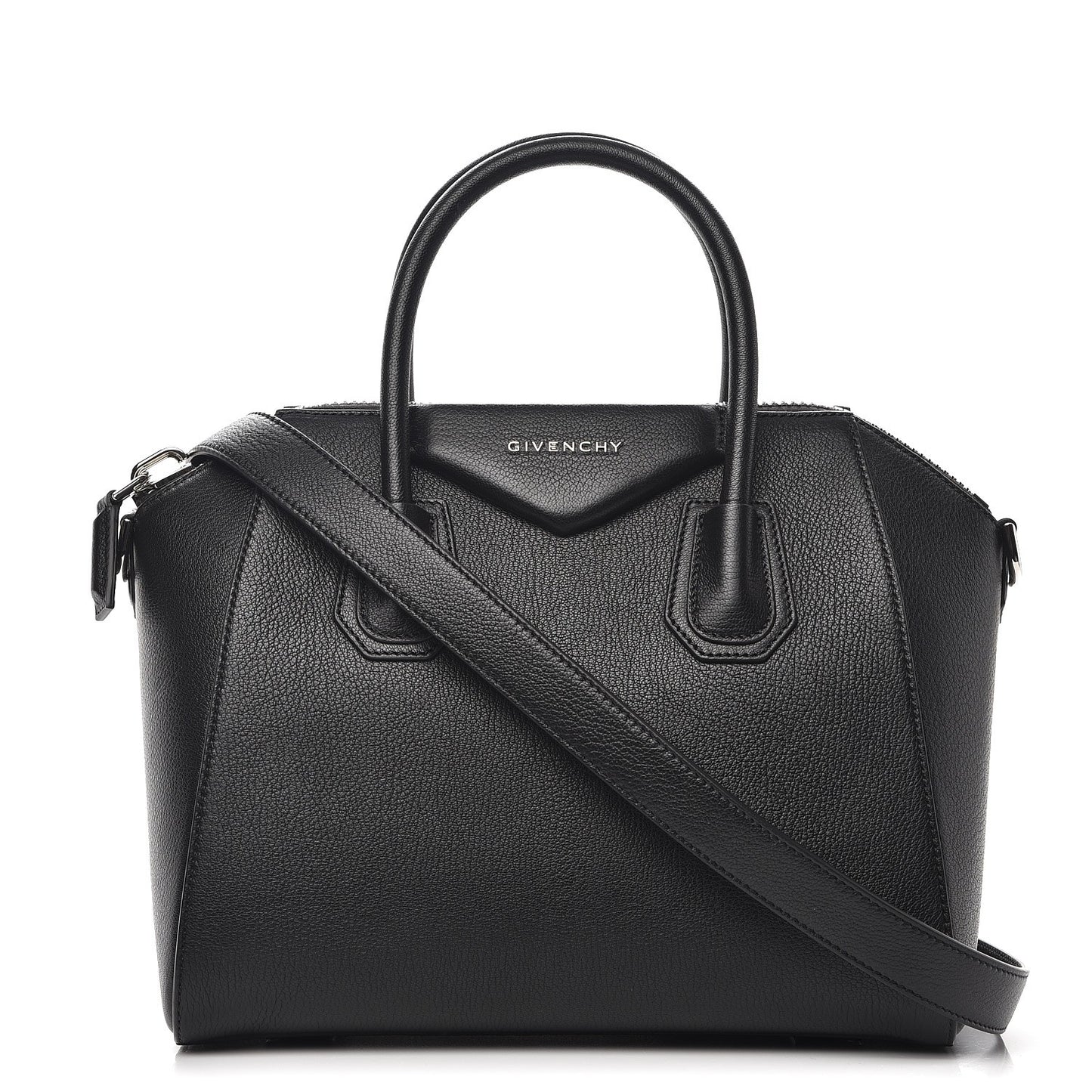 Sugar Goatskin Small Antigona Black