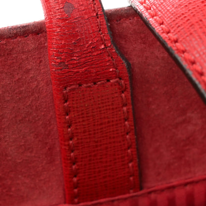 Fendi Vitello Elite Flamingo Regular 2Jours Tote Rosso Fiamma 12 of 16