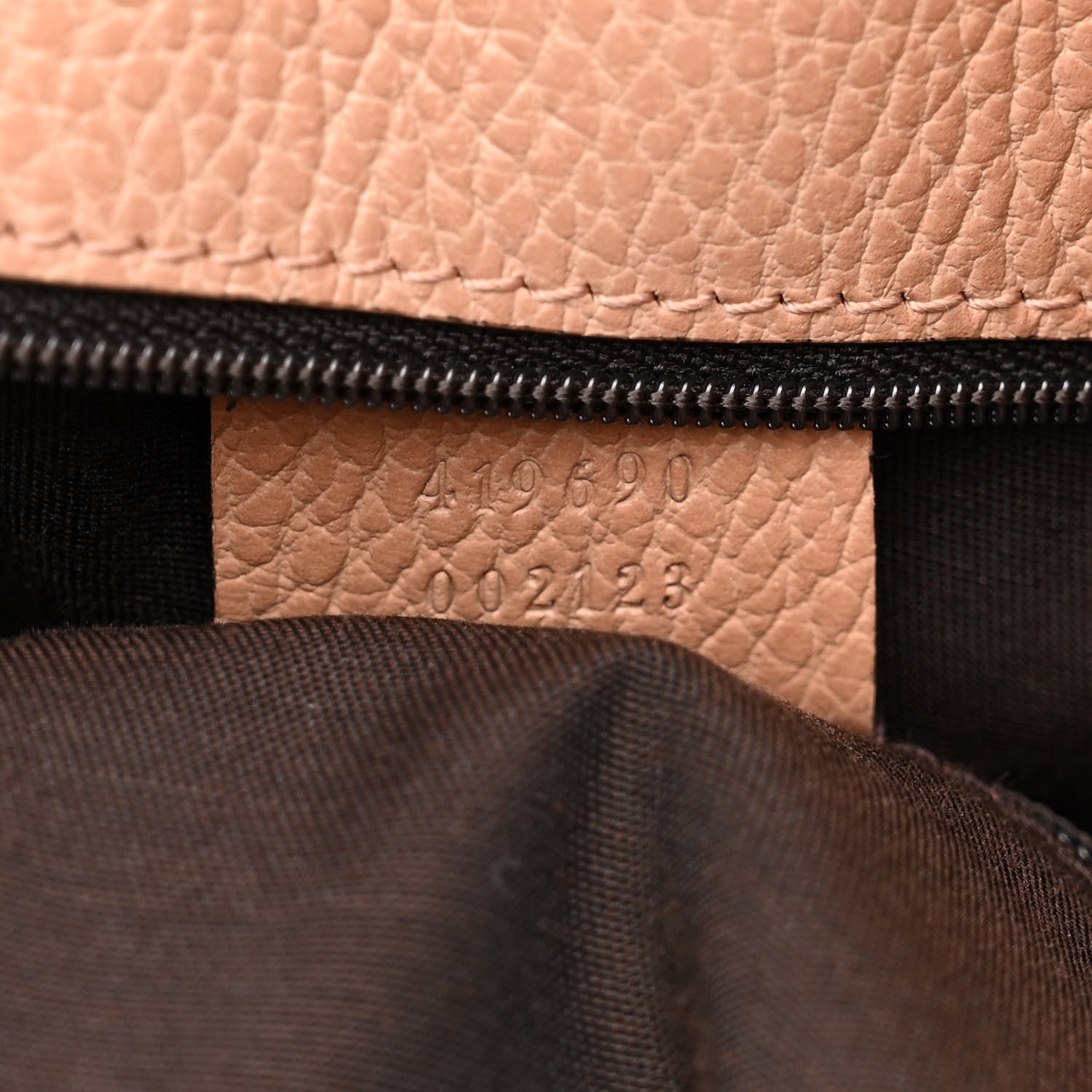 Gucci Calfskin Large Gifford Braided Handle Tote Rose Beige 7 of 12