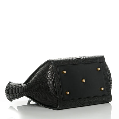 Celine Python Small Tie Knot Tote Black 4 of 6