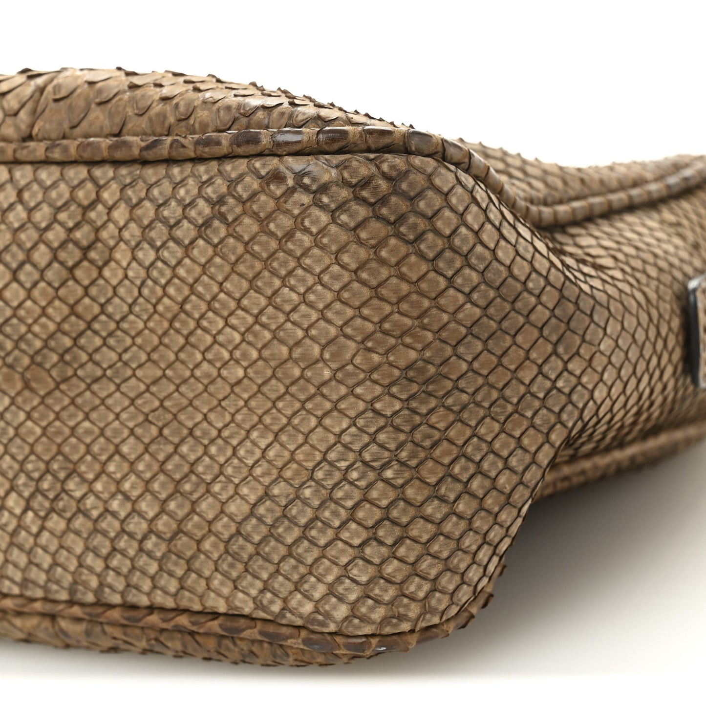 Snakeskin Small Soho Bowler Brown