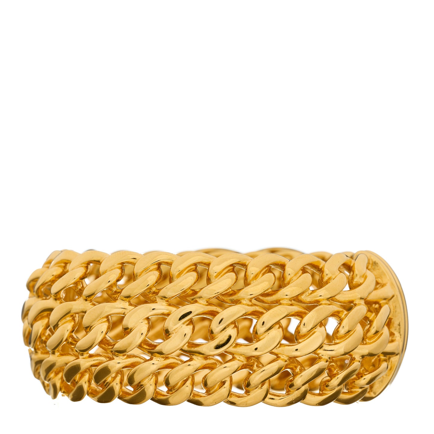 CC Chain Wide Bracelet Gold