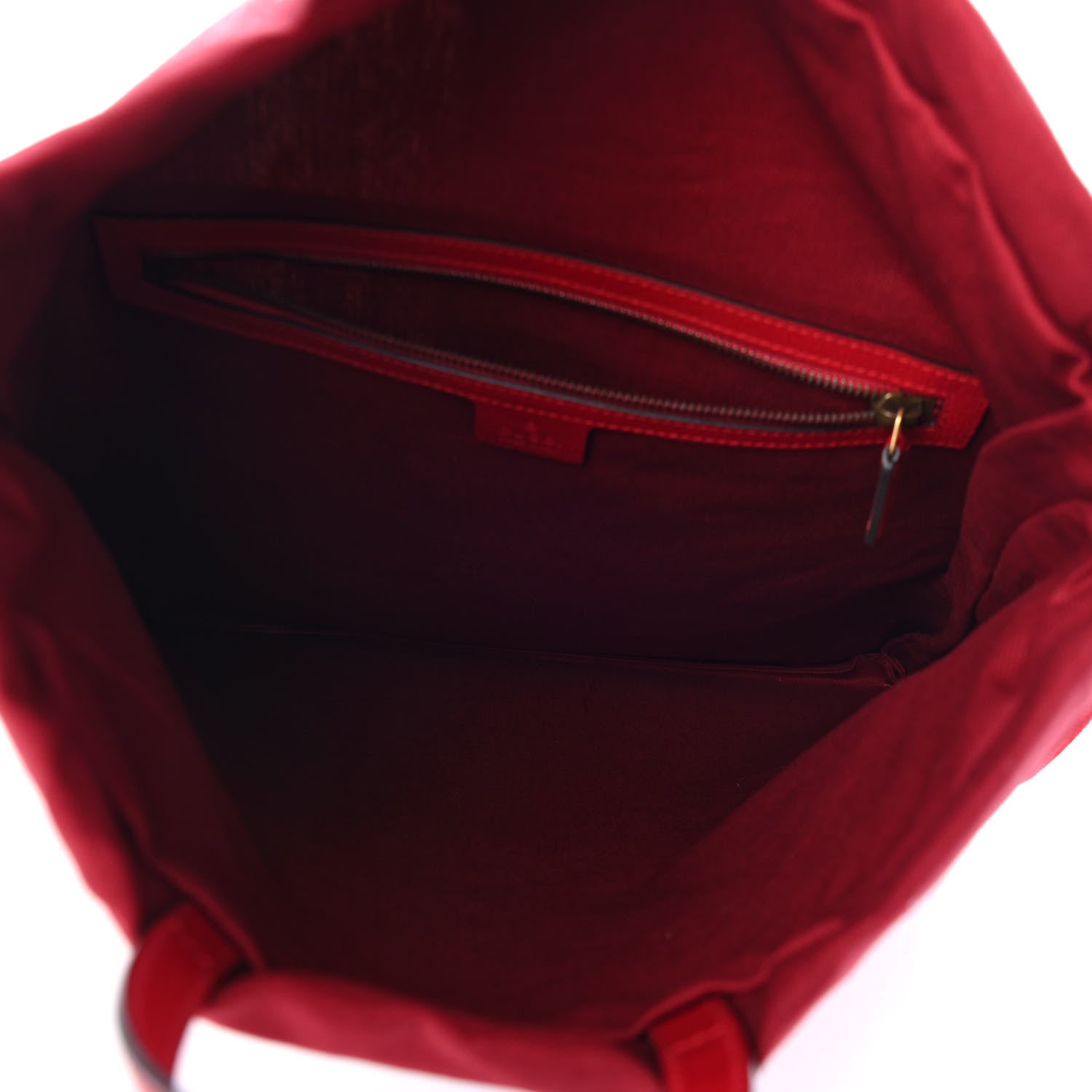 Gucci Canvas Logo Sylvie Stripe Drawstring Backpack Red 4 of 4