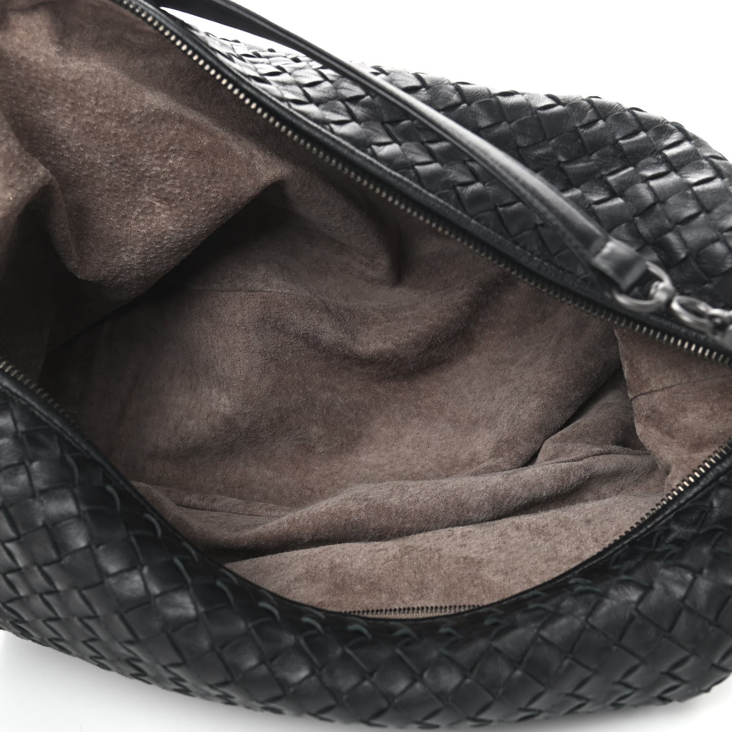 Bottega Veneta Nappa Intrecciato Medium Shoulder Bag Black 5 of 9