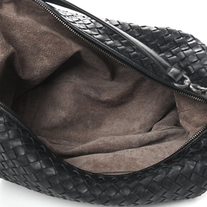Bottega Veneta Nappa Intrecciato Medium Shoulder Bag Black 5 of 9