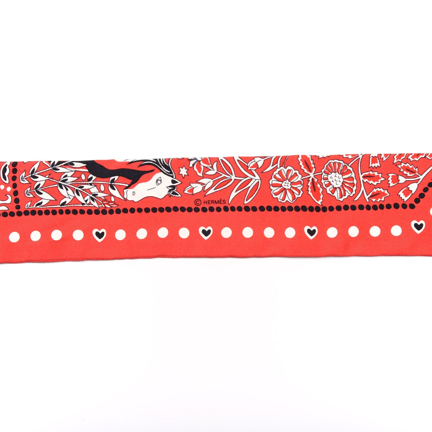 Silk Entre Ciel Et Mer Twilly Rouge White Black