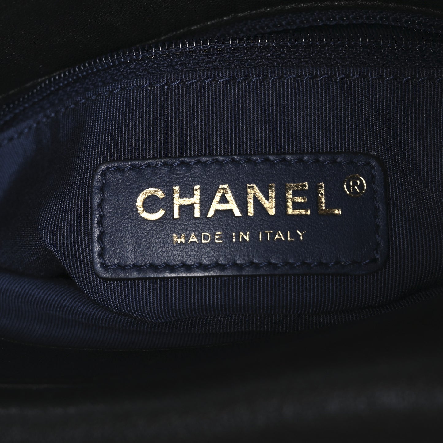 Sheepskin Chevron Quilted Double Chevron Waist Bag Navy Black