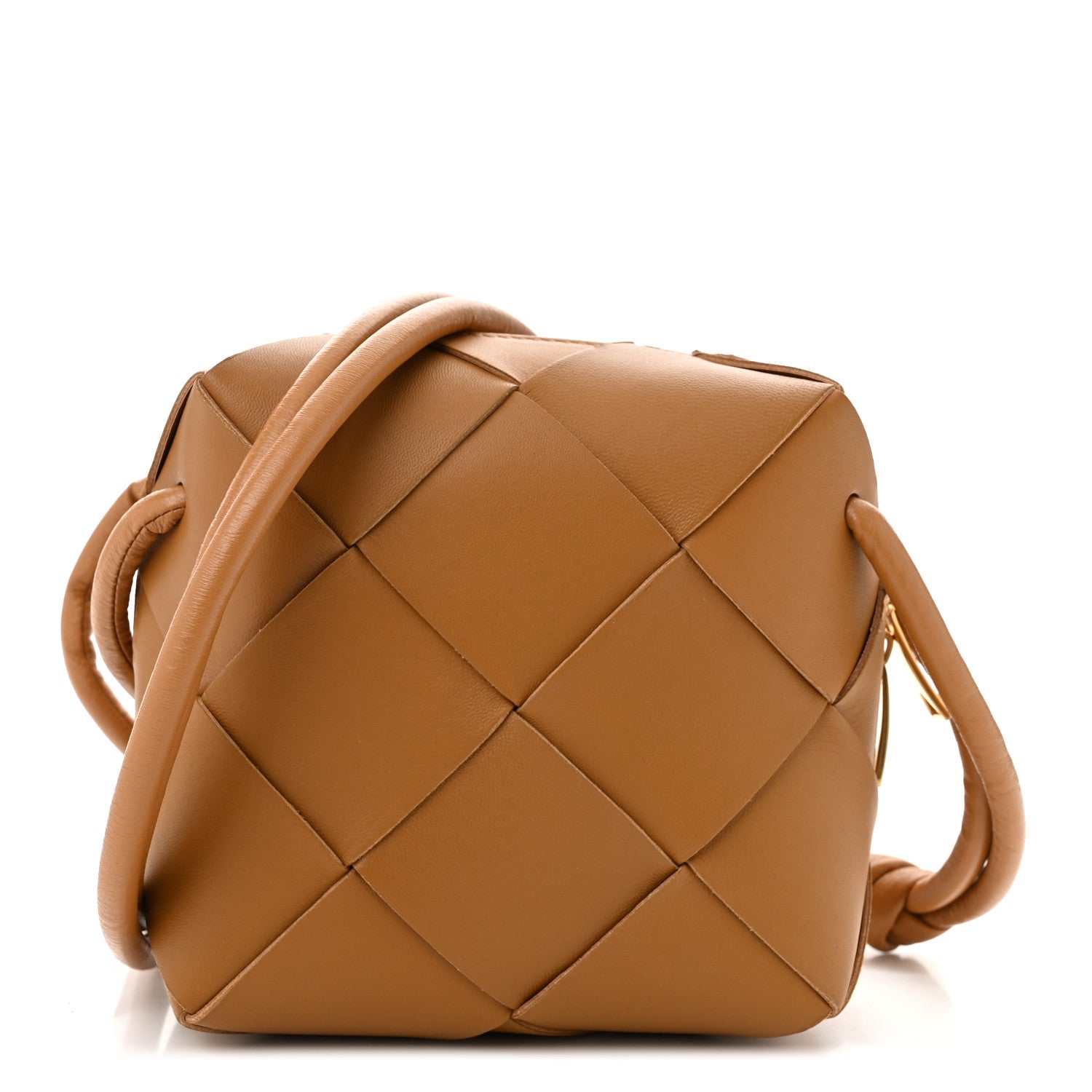 Bottega Veneta Lambskin Maxi Intrecciato Mini Cassette Camera Bag Acorn 1 of 9