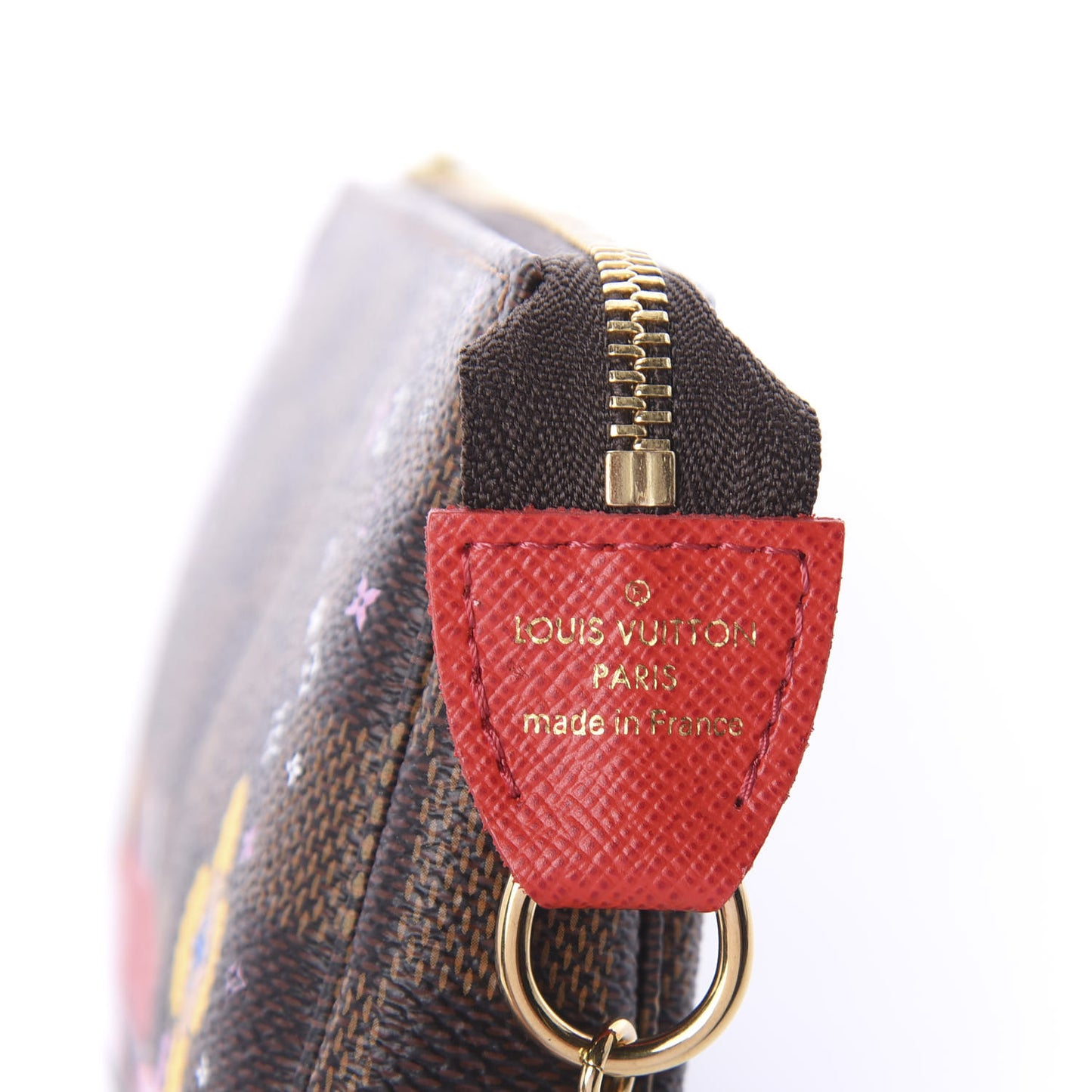 Damier Ebene 2019 Christmas Animation Mini Pochette Accessories Red