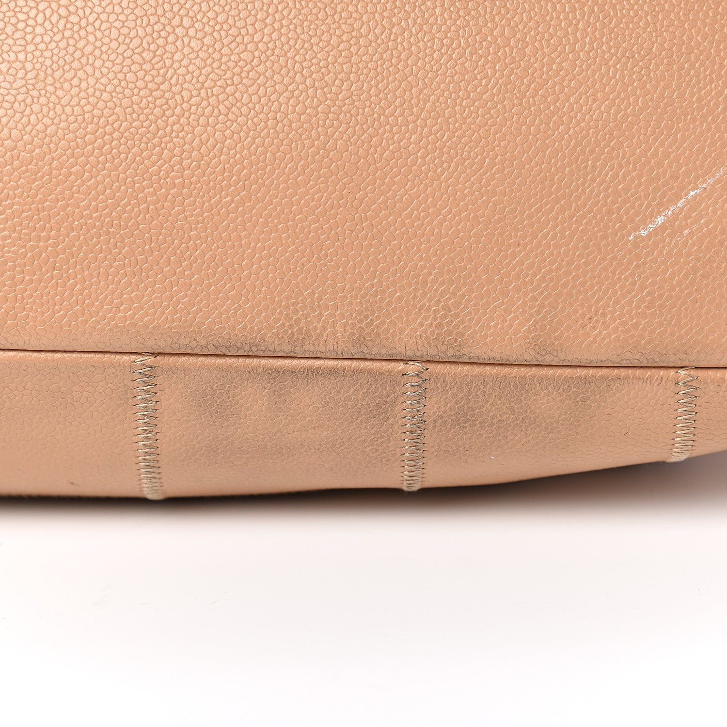 Chanel Caviar Square Stitched Tote Beige 14 of 15