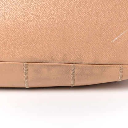 Chanel Caviar Square Stitched Tote Beige 14 of 15