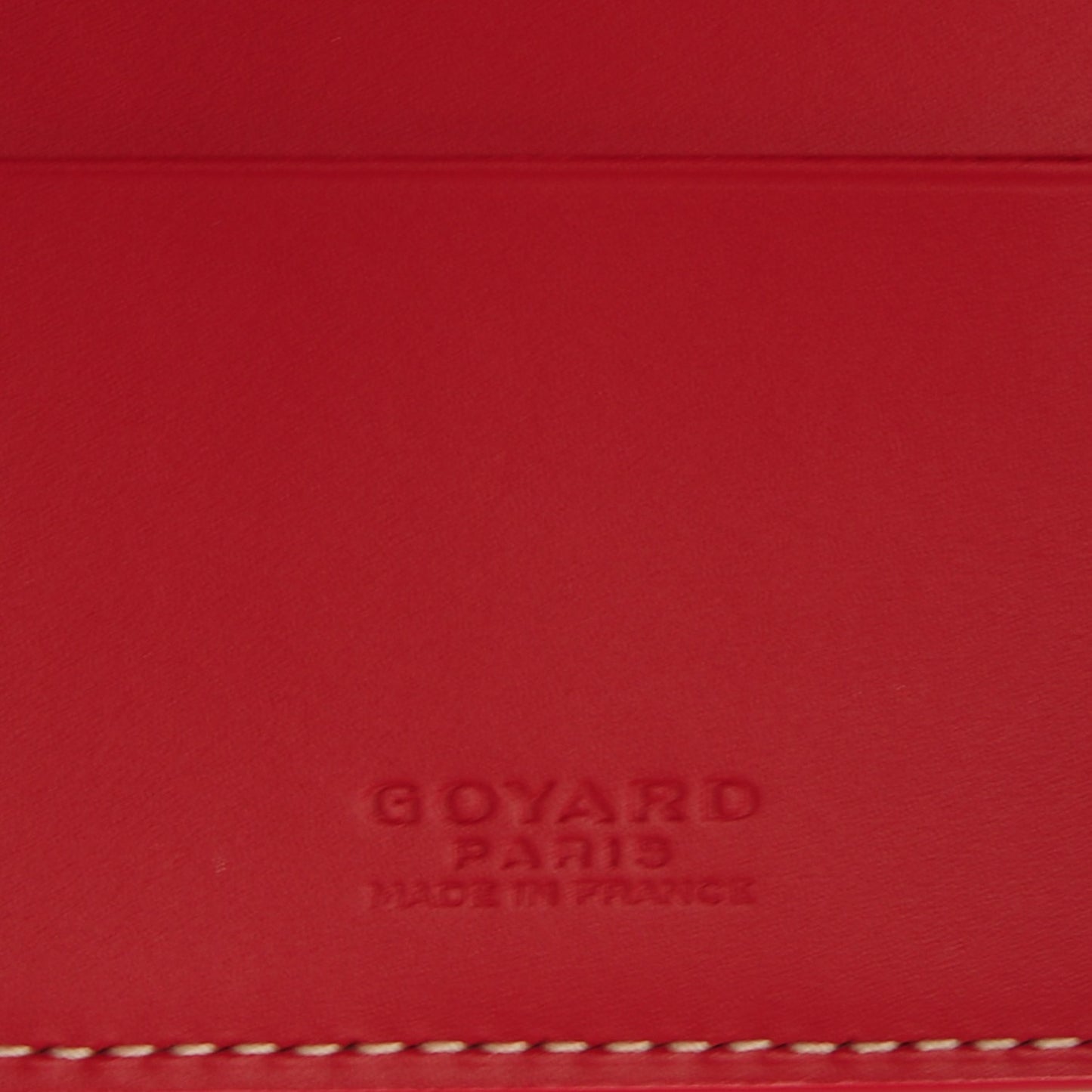 Goyardine Bi-Fold Wallet Red