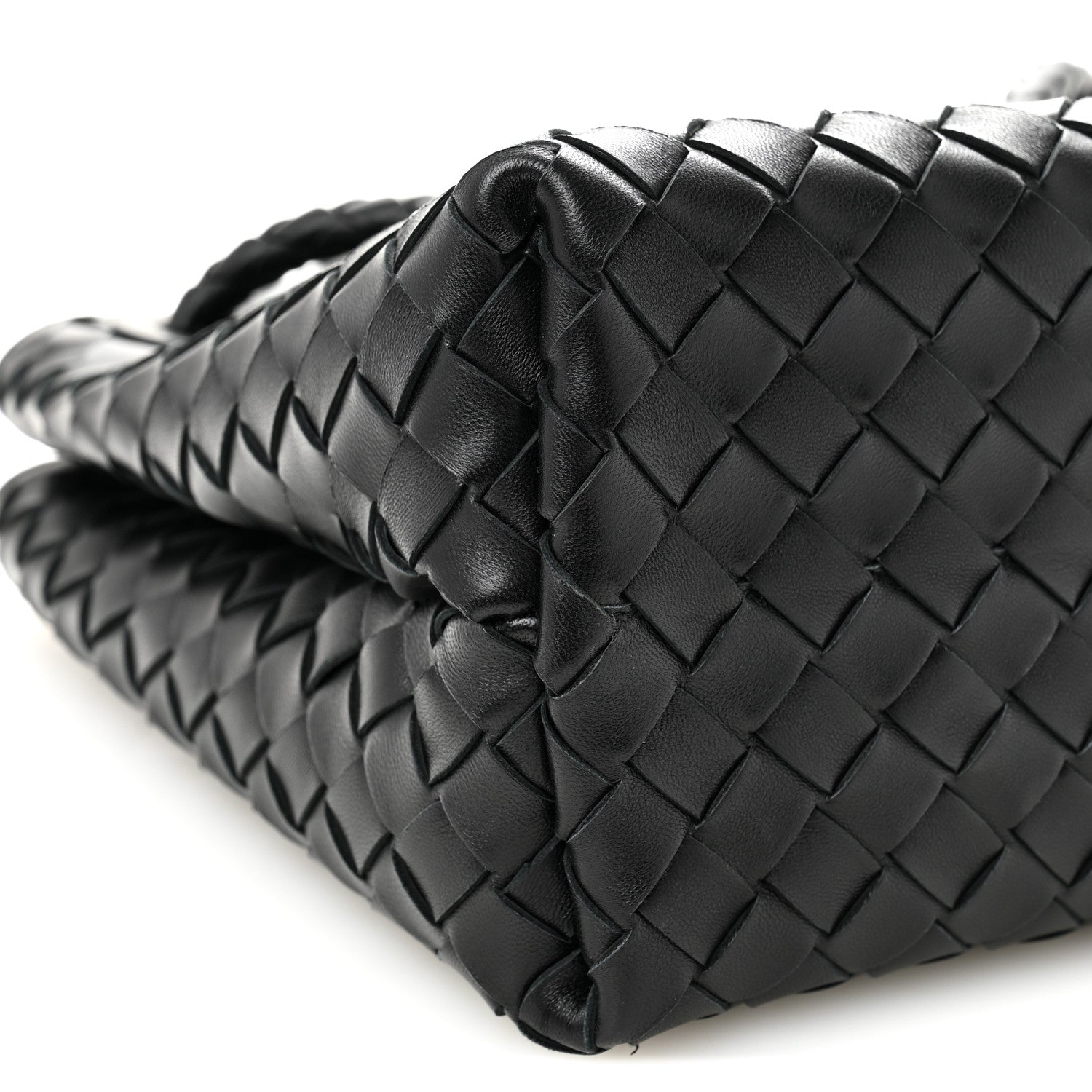 Bottega Veneta Nappa Intrecciato Medium Andiamo Shoulder Bag Black 8 of 9