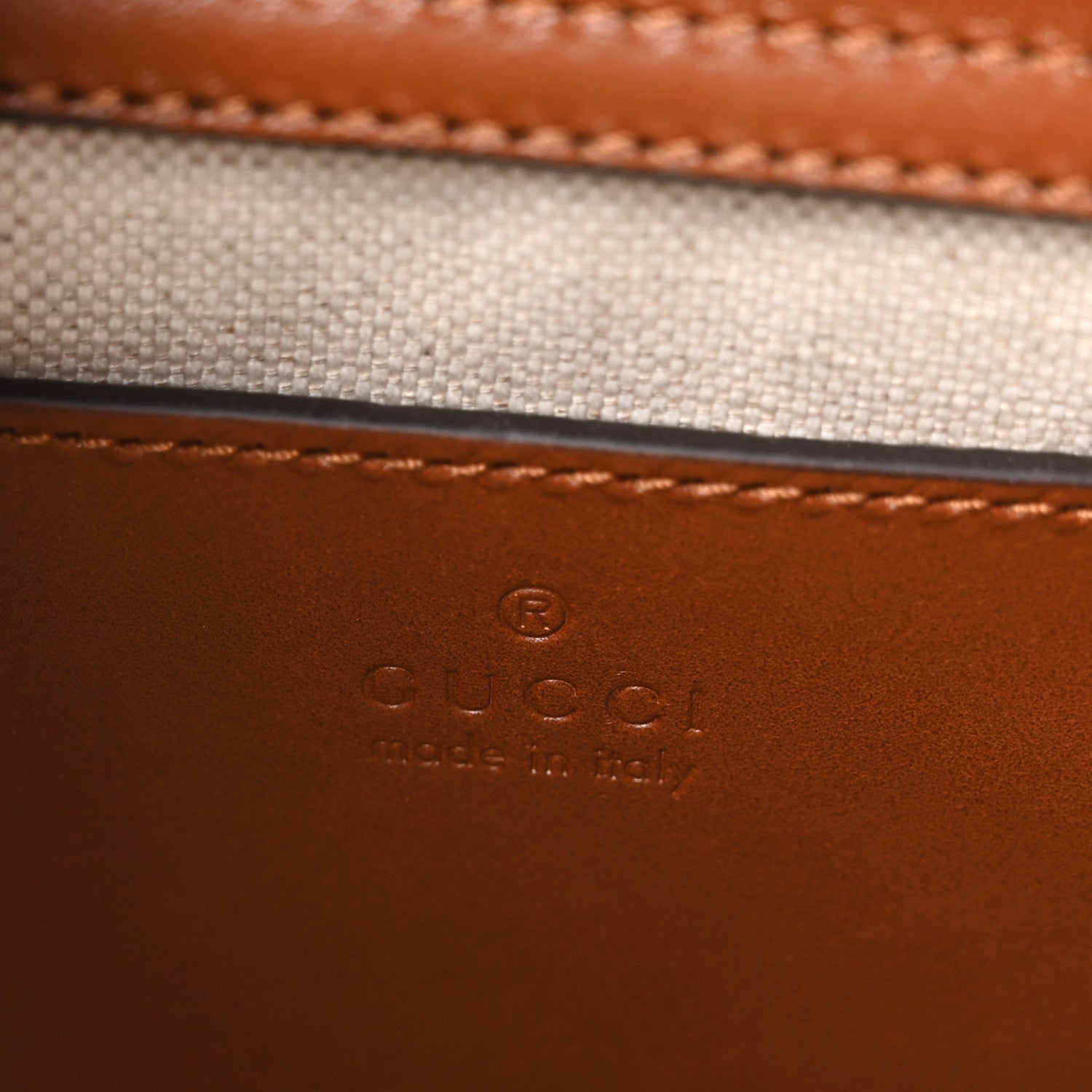 Gucci New Canvas Charisma Calfskin Crystal GG Monogram Mini Diana Tote Bag Camel Ebony 5 of 9