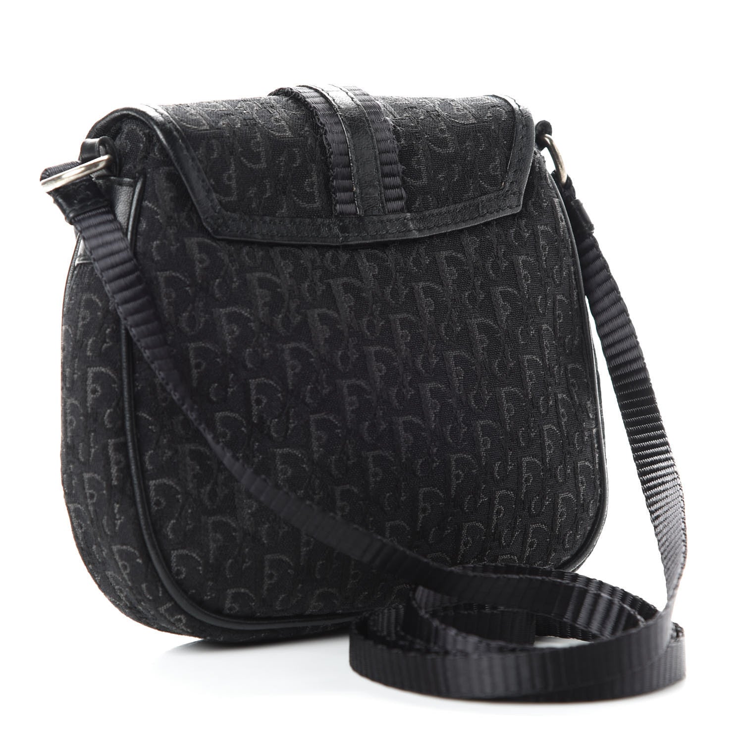 Christian Dior Monogram Crossbody Bag Black 3 of 8