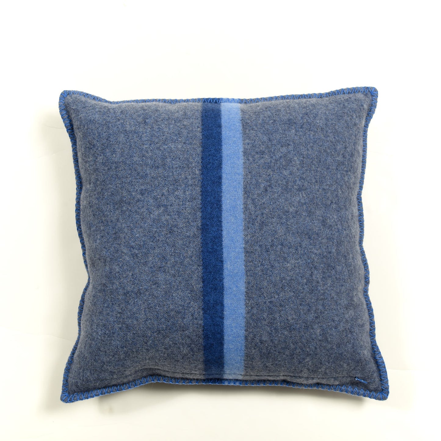 Wool Cashmere Cushion Pillow Blue Gray