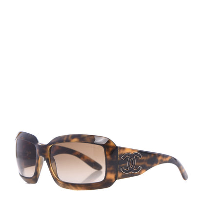 Chanel Oval Sunglasses 6022-Q Tortoise 1 of 8