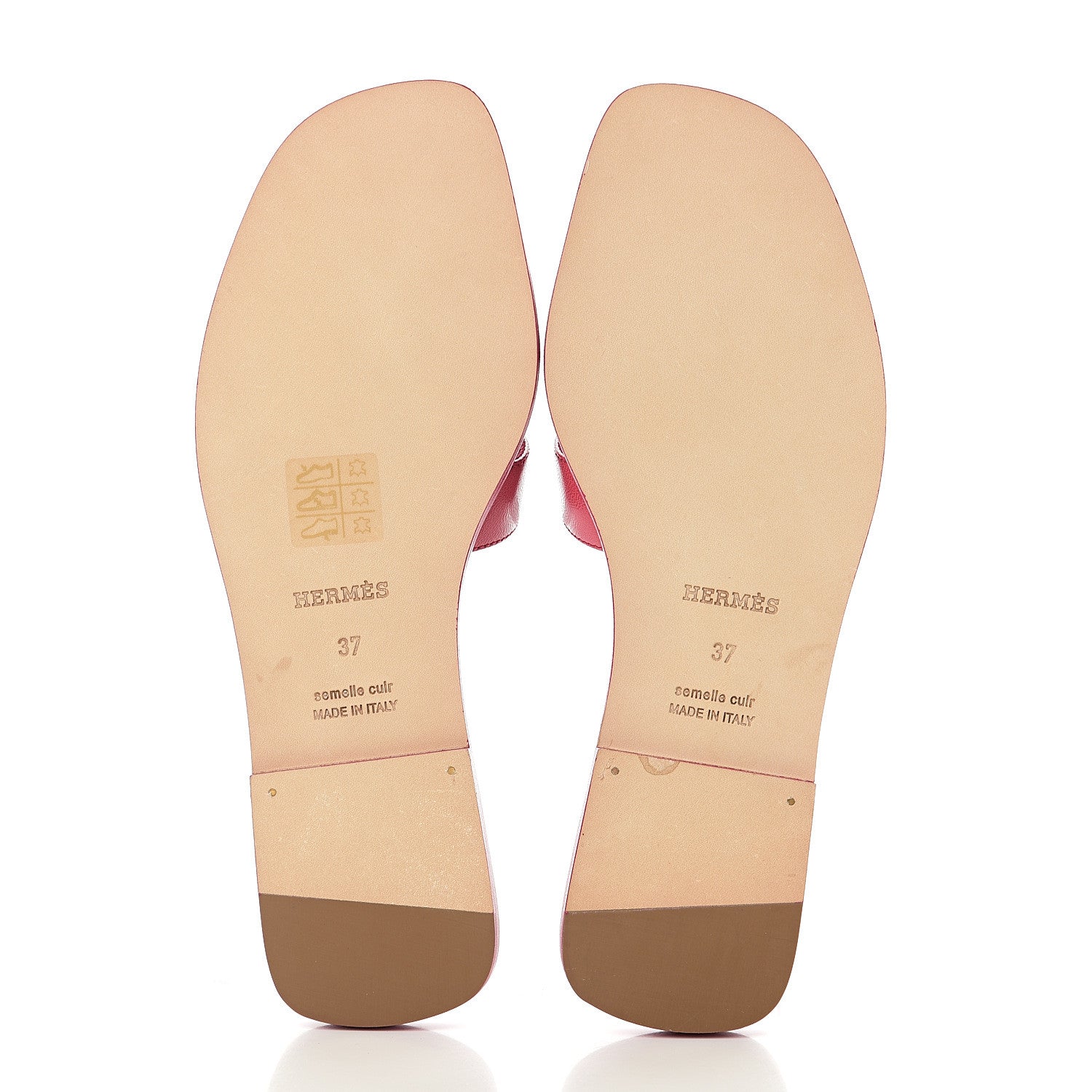 Hermes Chevre Oran Sandals 37 Rouge Azalee 5 of 11