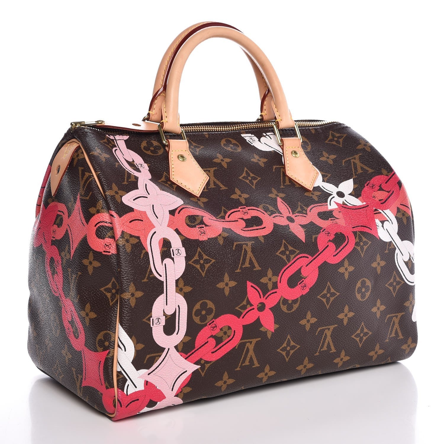 Louis Vuitton Monogram Bay Speedy 30 Rose Ballerine Poppy 3 of 7