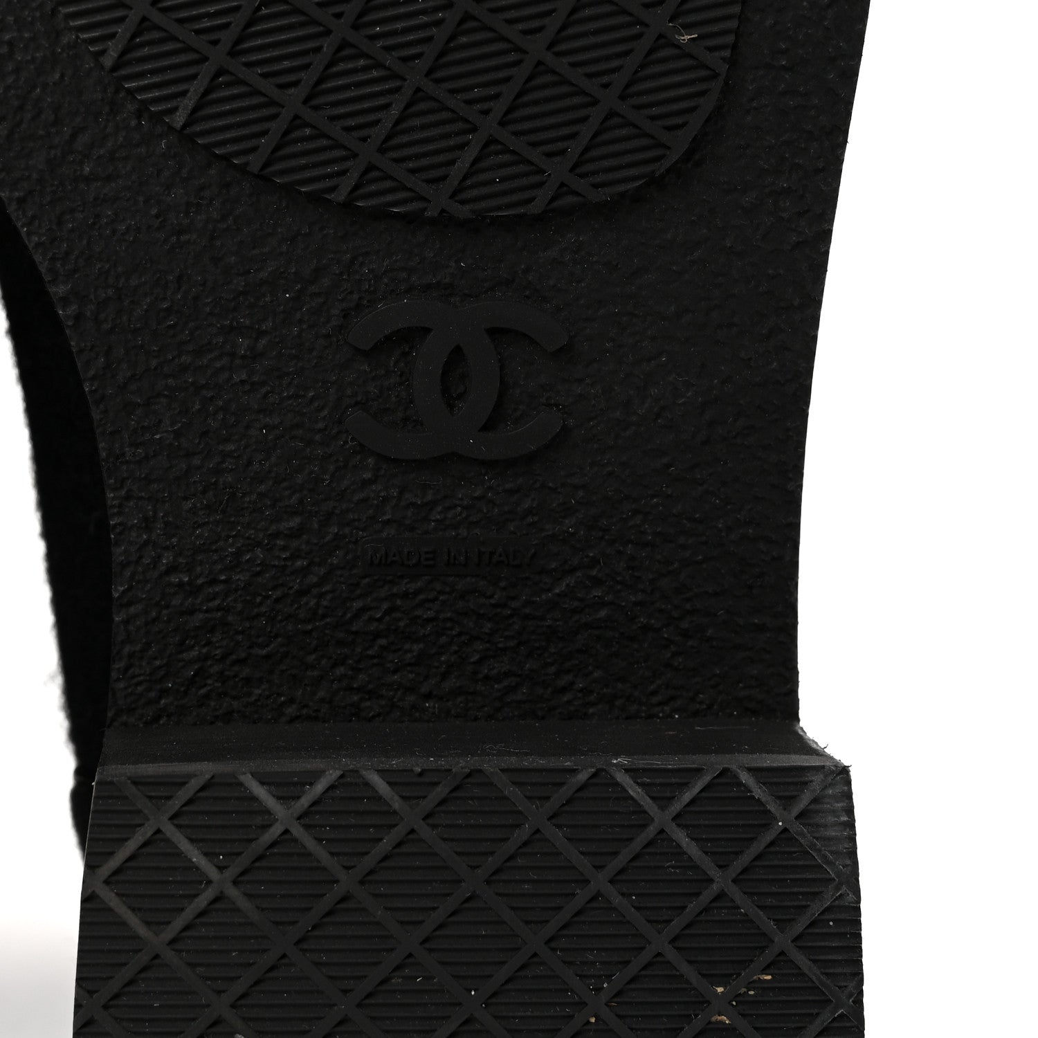 Chanel Tweed Lace Up Short Boots 37 Black 14 of 20